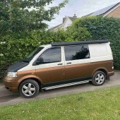 A VW T5 Campervan called Dolly and for hire in Ross-on-Wye, Herefordshire