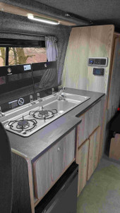 A Ford Campervan called Transit and for hire in Rochdale, Lancashire