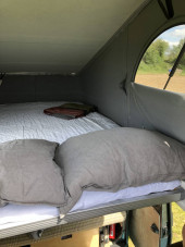 A VW T5 Campervan called Bubba and Sleeping upstairs for hire in Surrey, Surrey