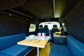 A VW T5 Campervan called Mellow-Yellow and for hire in Hove, West Sussex