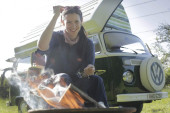 A VW T2 Classic Campervan called Wild-Monty and for hire in Bideford, Devon