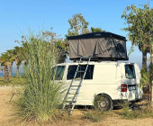 A VW T5 Campervan called snowballT5 and for hire in Tirana, Europe