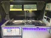 A VW T6 Campervan called Vallerie and Includes sink, hob and fridgefreezer for hire in MONMOUTH, Monmouthshire