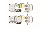 A Fiat Campervan called MontenegroRV and for hire in Budva, 