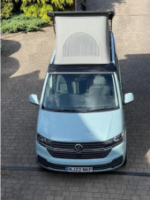A VW T5 Campervan called Stone-Blue and for hire in Mansfield, Nottinghamshire