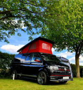 A VW T6 Campervan called Wilber and for hire in Holmesfield, Dronfield, Derbyshire