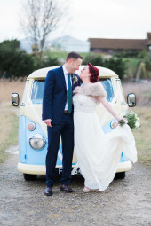 A VW T1 Splitscreen Campervan called BlueCream-Split and for hire in Gillingham, Kent