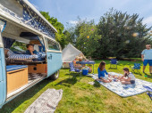 A VW T2 Classic Campervan called Blue-Sky-VW and for hire in King's Lynn, Norfolk