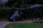 Evening set up for 4 people with Reimo Pop-Top roof