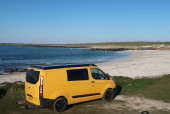 A Ford Campervan called Bumblebee and Westray, Orkney Islands for hire in stromness, Orkney Islands