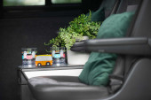 A VW T5 Campervan called Romper-Swamper and for hire in Hickstead, West Sussex
