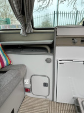 A VW T5 Campervan called Blanch-Westfalia and Nifty storage for hire 