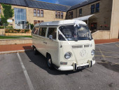 A VW T2 Classic Campervan called Begbie and With Wedding Look for hire in Halifax, West Yorkshire