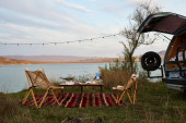 A VW T3 Campervan called Lurji and for hire in Tbilisi, Georgia