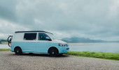 A VW T5 Campervan called Brivan-of-Tarth and for hire in Warrington, Cheshire